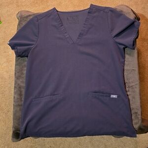 Women's Figs scrub top, Casma, M, grey